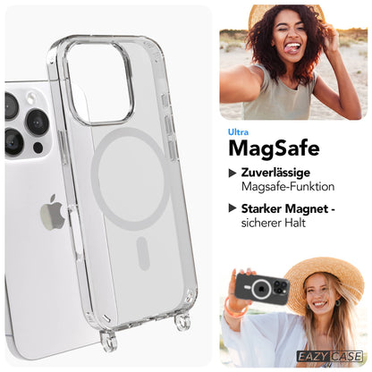 iPhone 16 Pro MagSafe Handykette mit Boho Band Umhängeband 