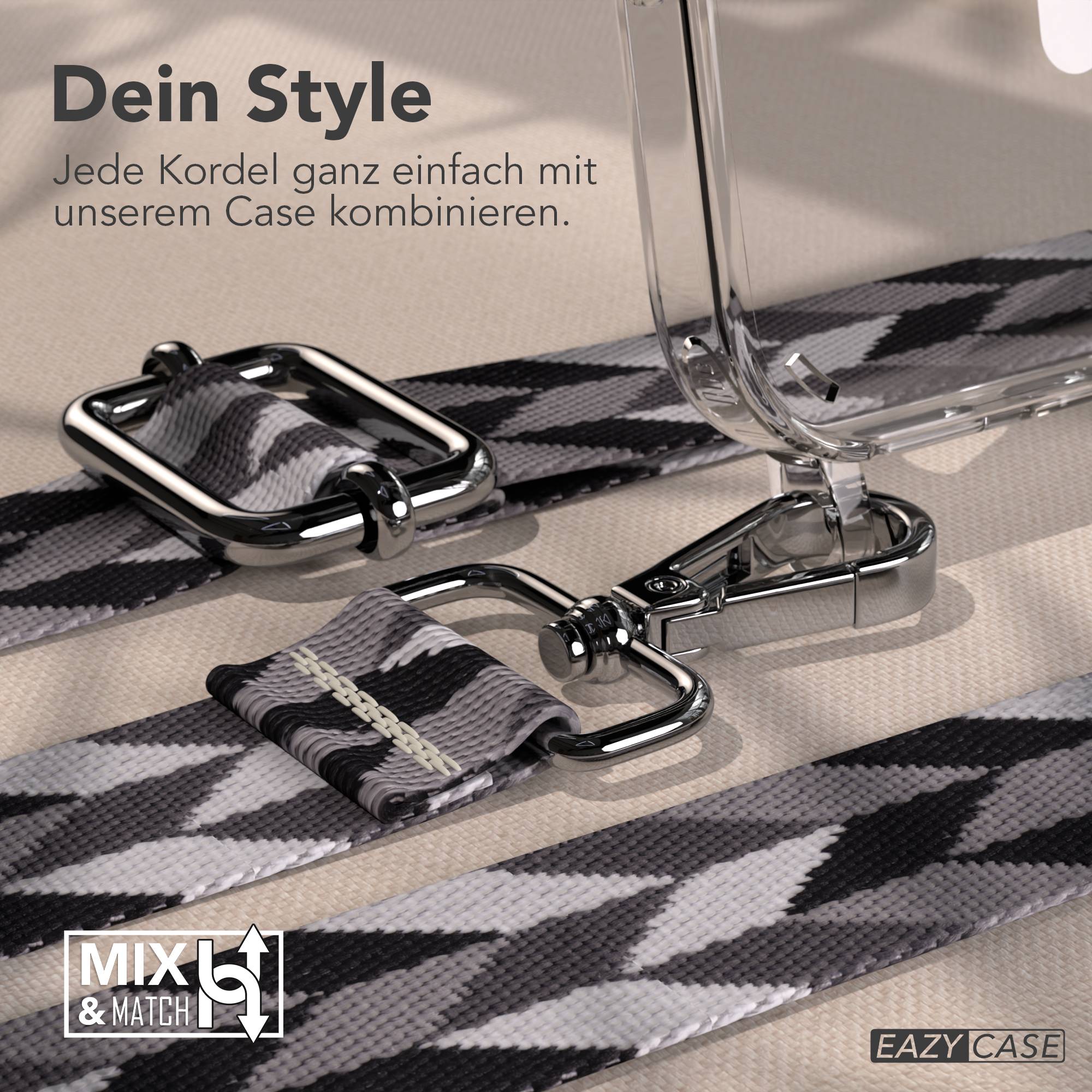 iPhone 16 Pro MagSafe Handykette mit Boho Band Umhängeband 
