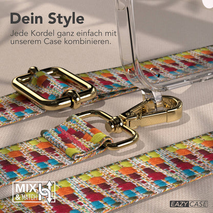 iPhone 16 Pro Max MagSafe Handykette mit verstellbarem Boho Trageriemen 