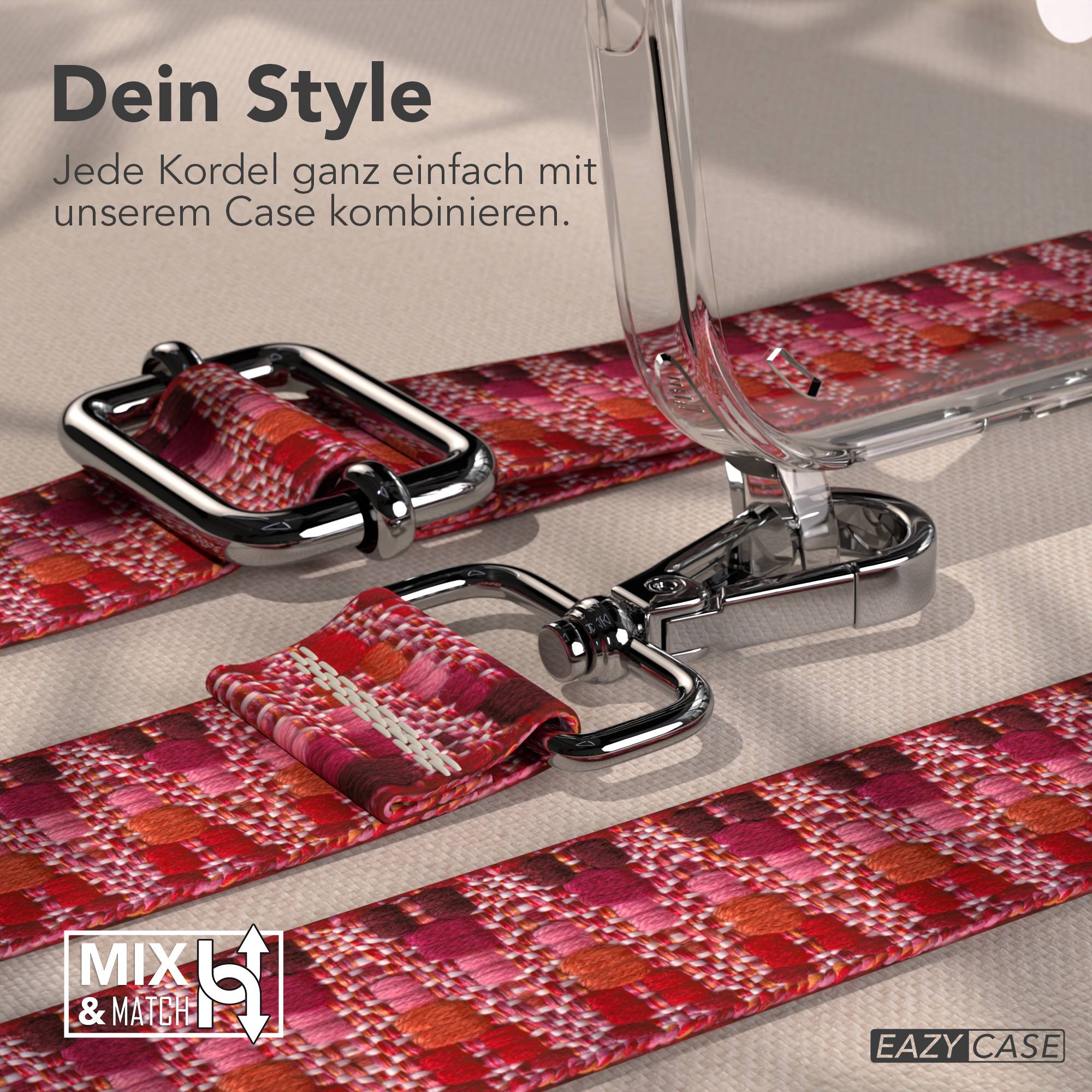 iPhone 16 Pro Max MagSafe Handykette mit verstellbarem Boho Trageriemen 