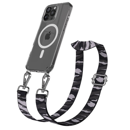 iPhone 16 Pro Max MagSafe Handykette mit verstellbarem Boho Trageriemen 