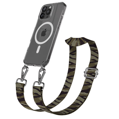 iPhone 16 Pro Max MagSafe Handykette mit verstellbarem Boho Trageriemen 