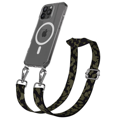 iPhone 16 Pro Max MagSafe Handykette mit verstellbarem Boho Trageriemen 