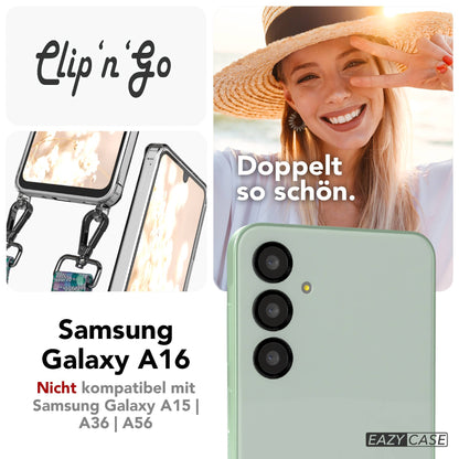 Samsung Galaxy A16 Handykette mit MagSafe Hülle und Boho Trageriemen 