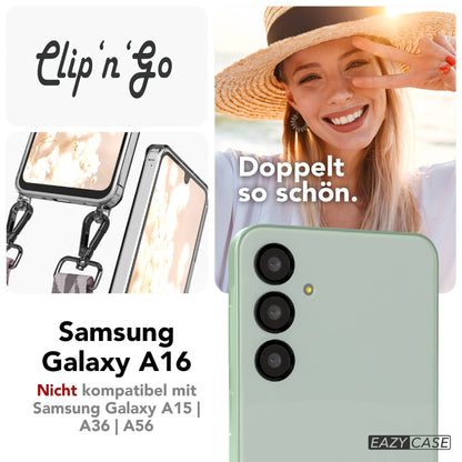 Samsung Galaxy A16 Handykette mit MagSafe Hülle und Boho Trageriemen 