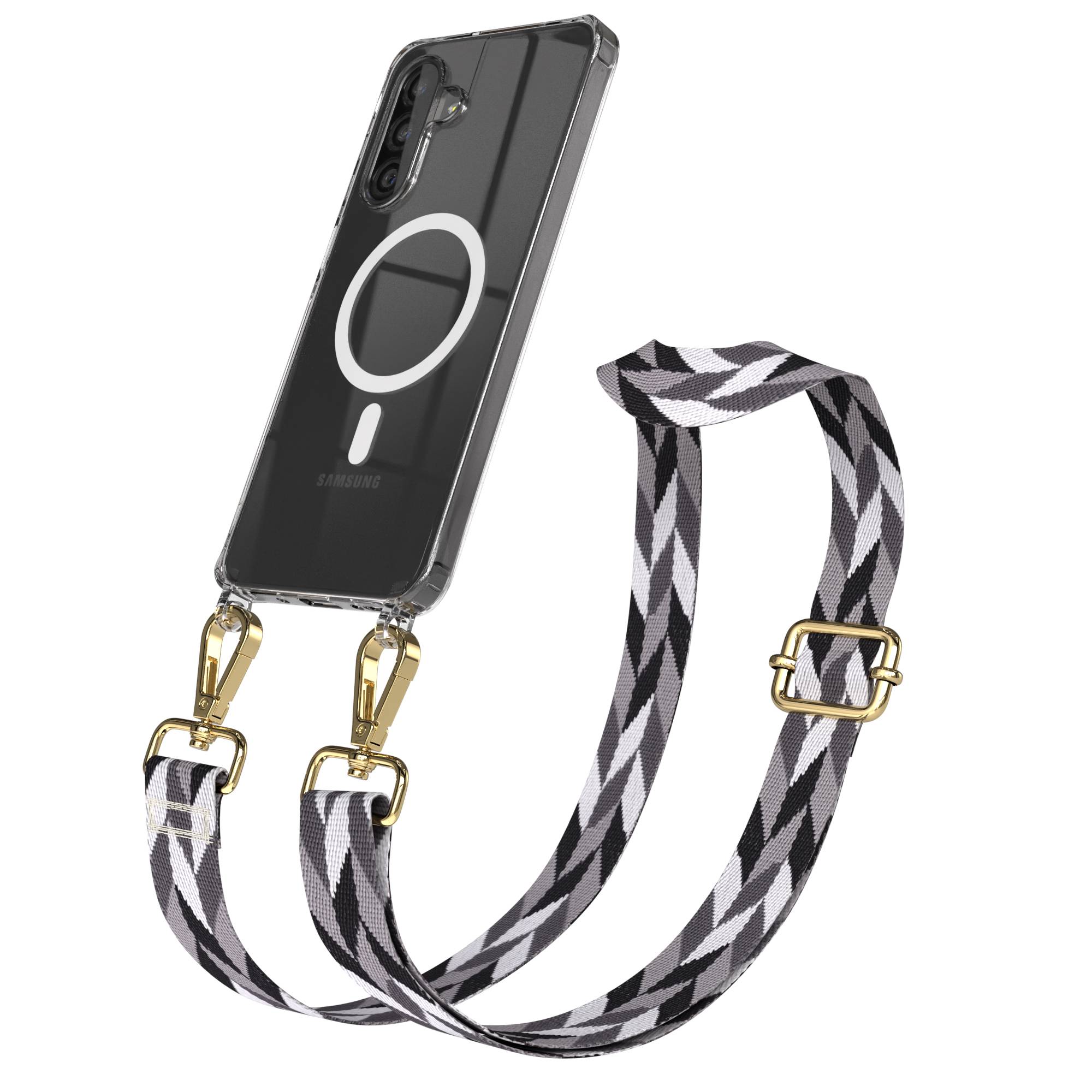 Samsung Galaxy A26 Handykette mit MagSafe Halterung und Boho Trageriemen Set 
