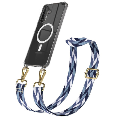 Samsung Galaxy A26 Handykette mit MagSafe Halterung und Boho Trageriemen Set 