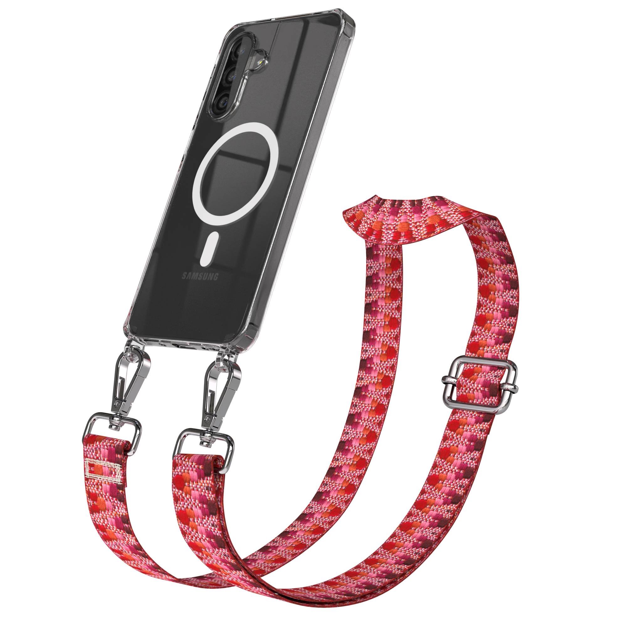 Samsung Galaxy A26 Handykette mit MagSafe Halterung und Boho Trageriemen Set 