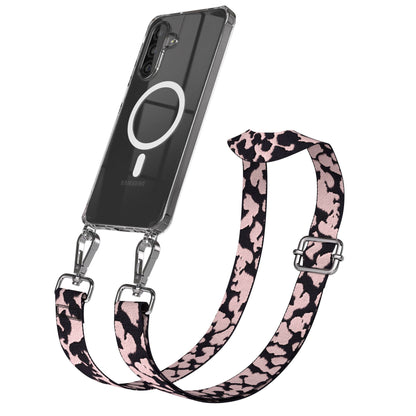 Samsung Galaxy A26 Handykette mit MagSafe Halterung und Boho Trageriemen Set 
