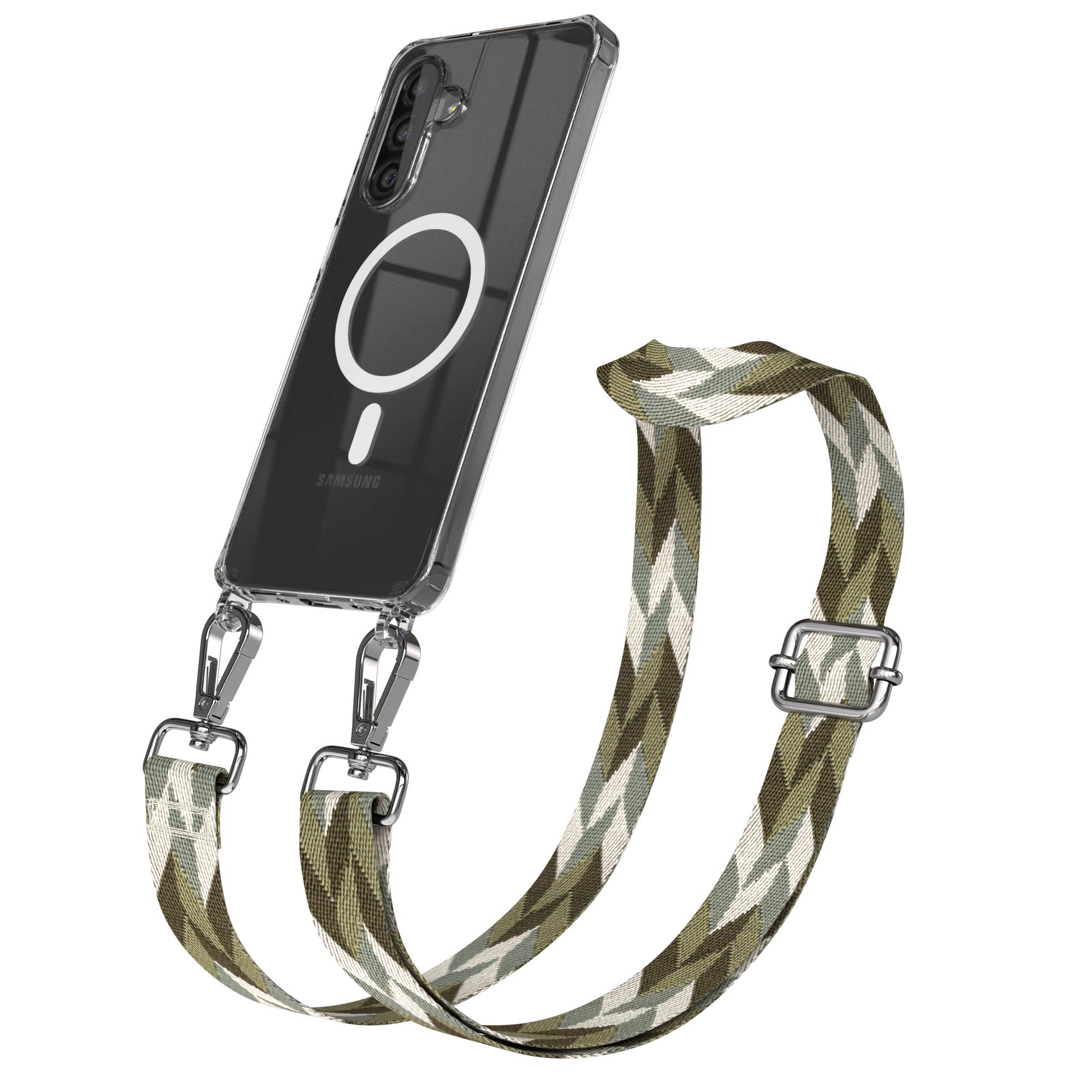 Samsung Galaxy A26 Handykette mit MagSafe Halterung und Boho Trageriemen Set 