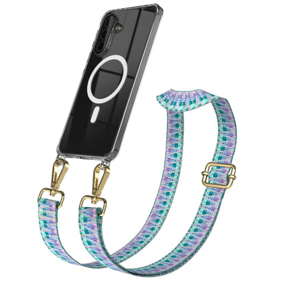 Samsung Galaxy A36 Handykette MagSafe Hülle mit verstellbarem Boho Trageriemen 