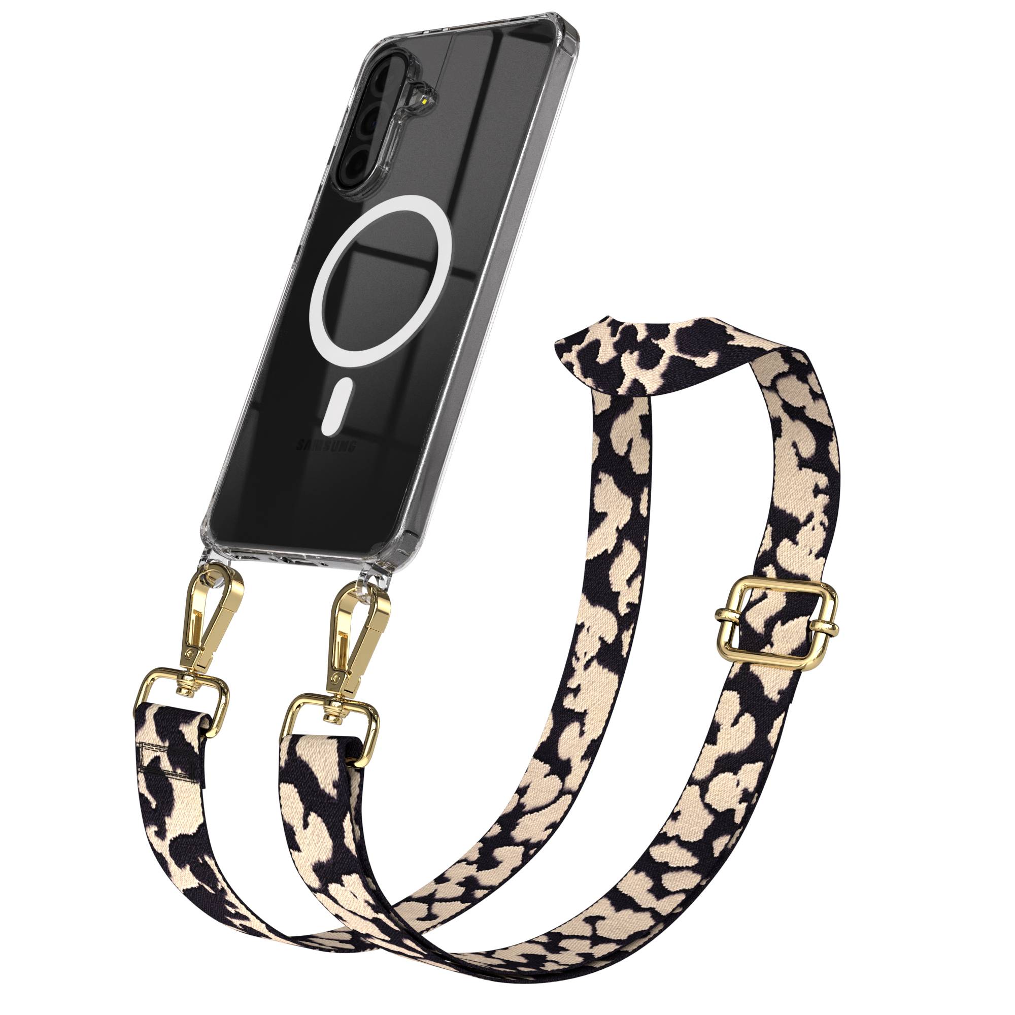 Samsung Galaxy A36 Handykette MagSafe Hülle mit verstellbarem Boho Trageriemen 