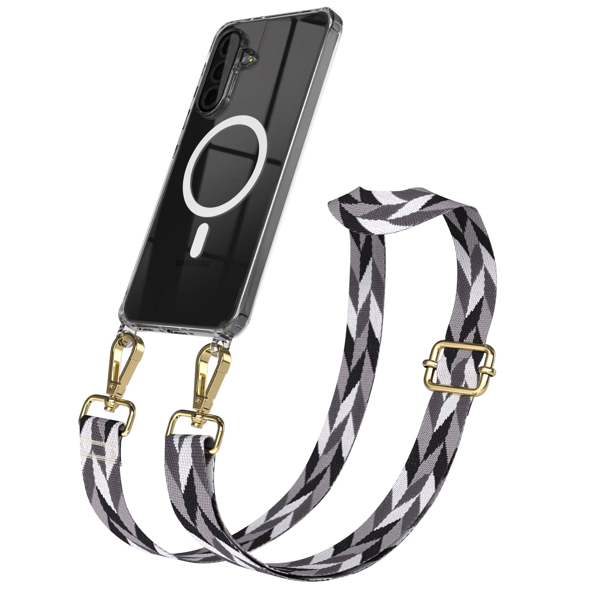 Samsung Galaxy A36 Handykette MagSafe Hülle mit verstellbarem Boho Trageriemen 