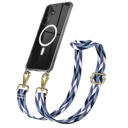 Samsung Galaxy A36 Handykette MagSafe Hülle mit verstellbarem Boho Trageriemen 