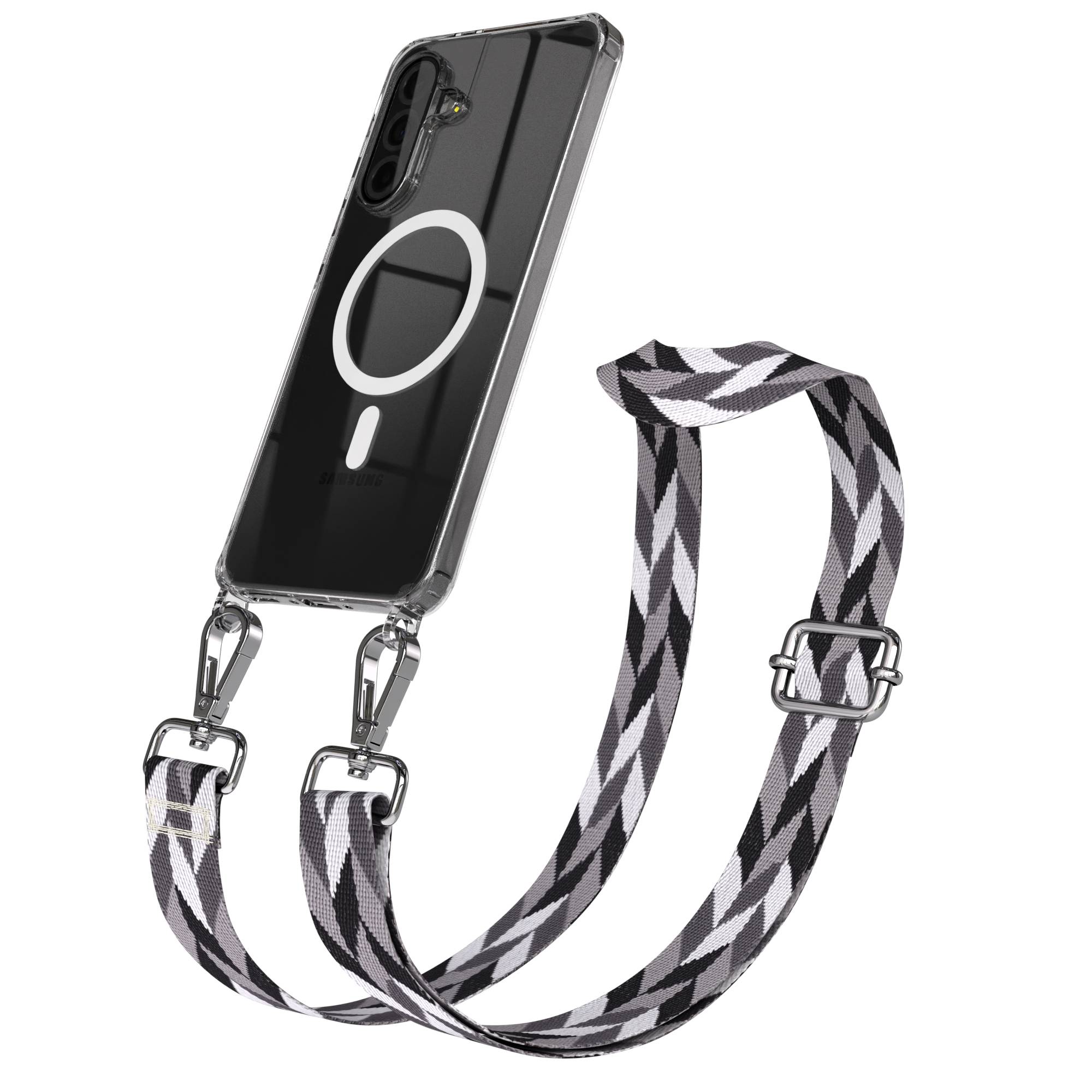 Samsung Galaxy A36 Handykette MagSafe Hülle mit verstellbarem Boho Trageriemen 
