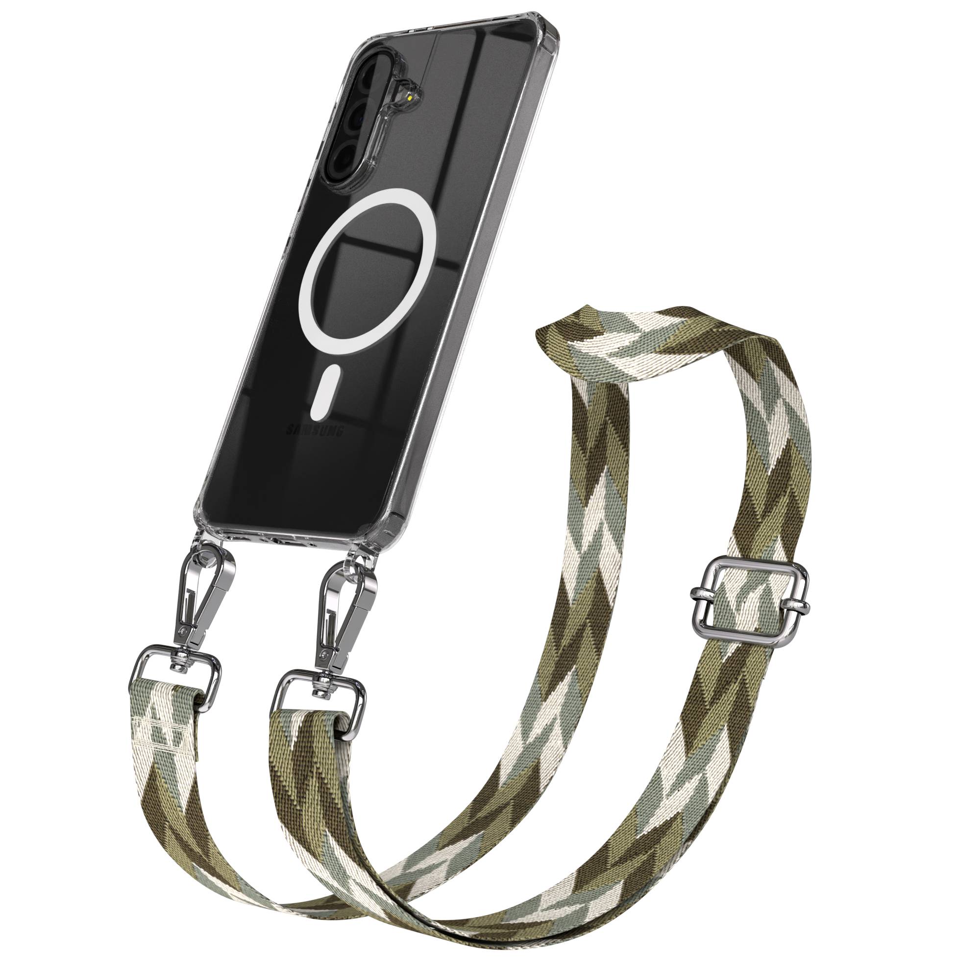 Samsung Galaxy A36 Handykette MagSafe Hülle mit verstellbarem Boho Trageriemen 
