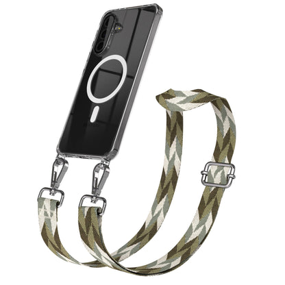Samsung Galaxy A36 Handykette MagSafe Hülle mit verstellbarem Boho Trageriemen 