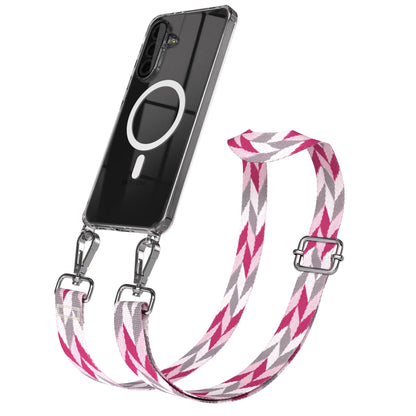 Samsung Galaxy A36 Handykette MagSafe Hülle mit verstellbarem Boho Trageriemen 