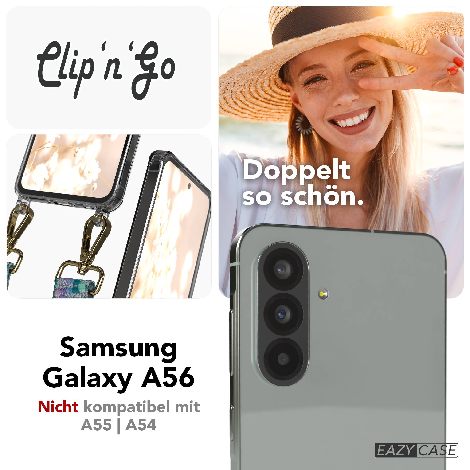Samsung Galaxy A56 Handykette MagSafe Boho Band verstellbar EAZY CASE 