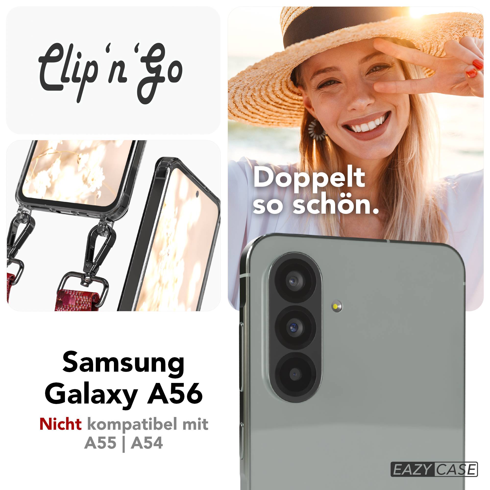 Samsung Galaxy A56 Handykette MagSafe Boho Band verstellbar EAZY CASE 