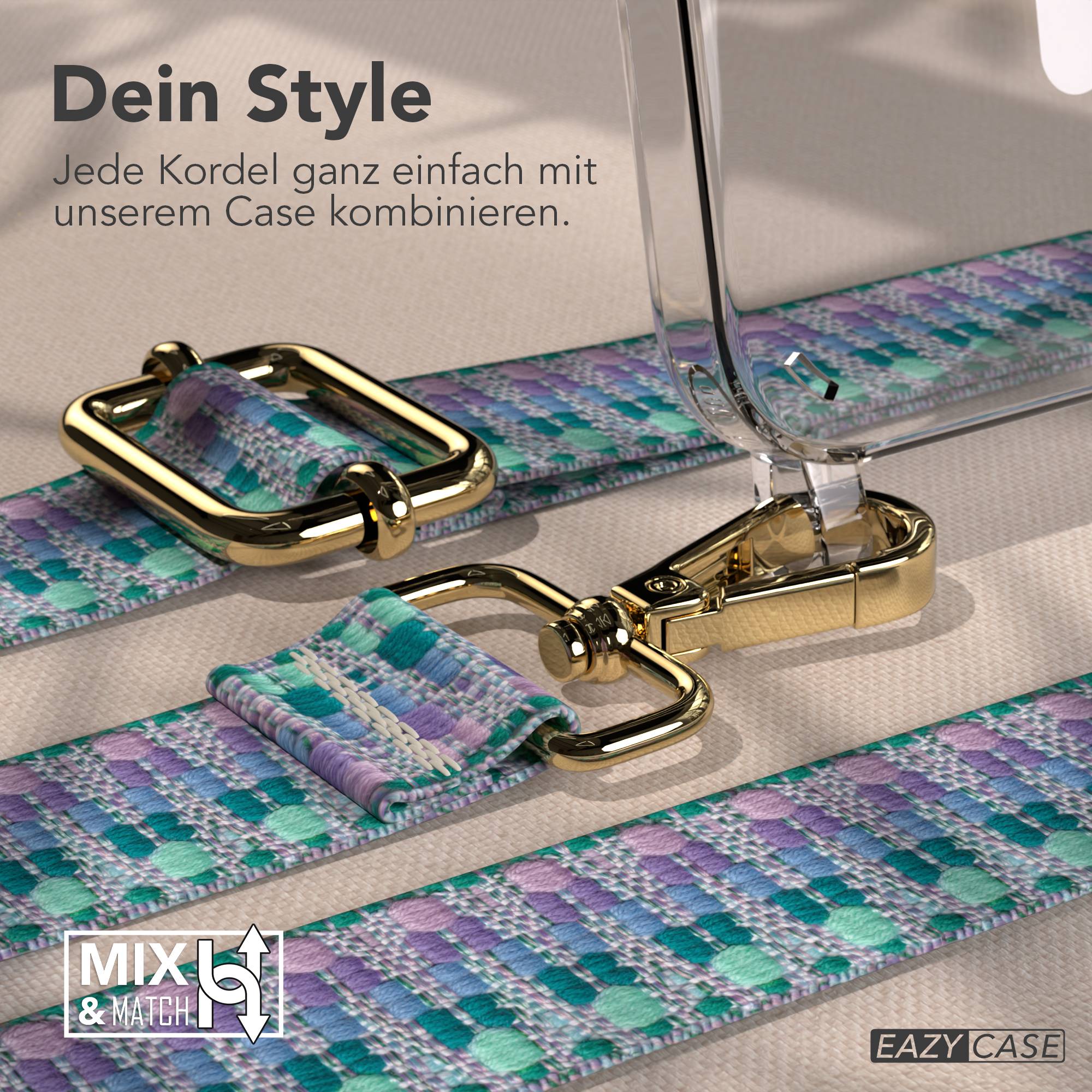 iPhone 16e MagSafe Handykette mit Boho Band zum Umhängen 