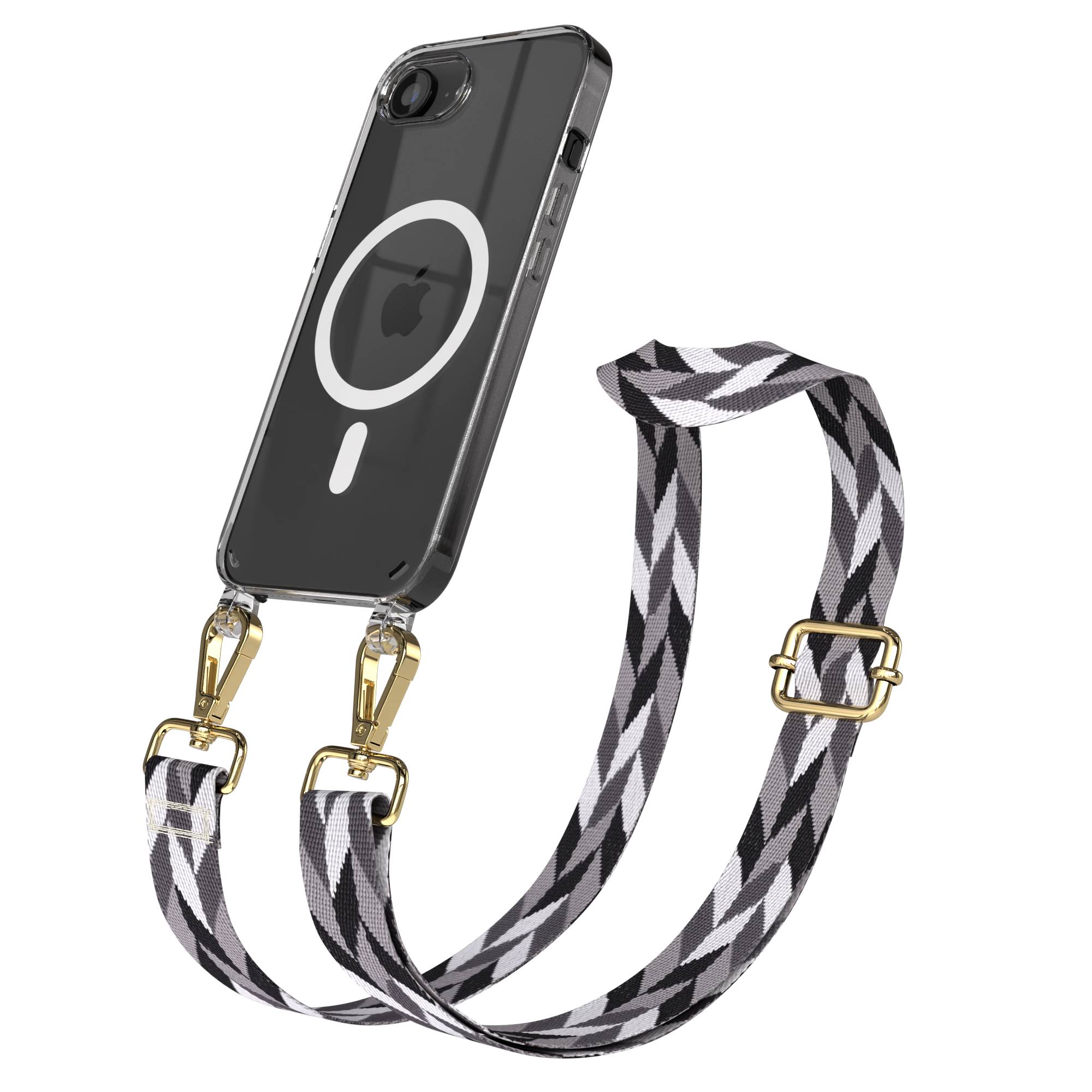 iPhone 16e MagSafe Handykette mit Boho Band zum Umhängen 