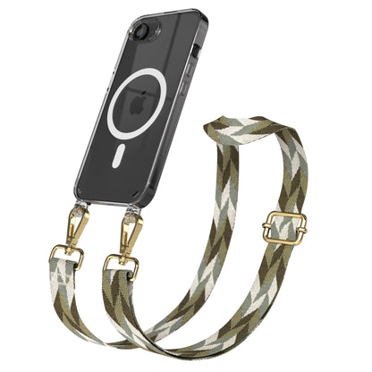 iPhone 16e MagSafe Handykette mit Boho Band zum Umhängen 
