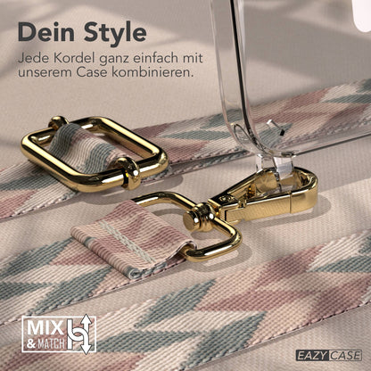 iPhone 16e MagSafe Handykette mit Boho Band zum Umhängen 