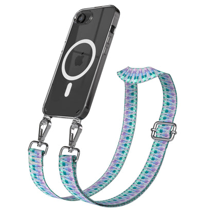 iPhone 16e MagSafe Handykette mit Boho Band zum Umhängen 