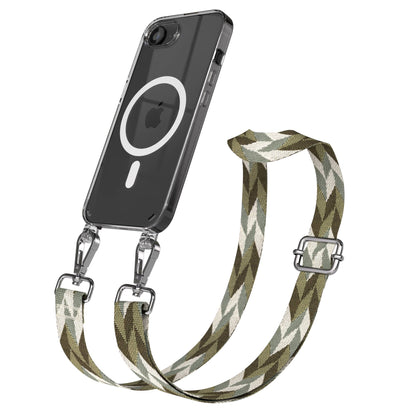 iPhone 16e MagSafe Handykette mit Boho Band zum Umhängen 