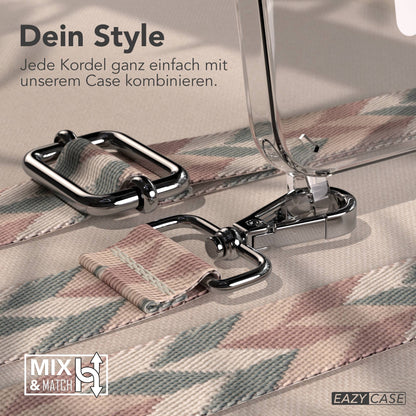 iPhone 16e MagSafe Handykette mit Boho Band zum Umhängen 