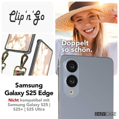 Samsung Galaxy S25 Edge Handykette mit MagSafe Hülle und Boho Band 