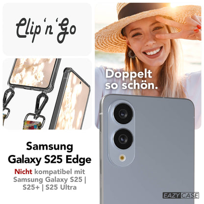 Samsung Galaxy S25 Edge Handykette mit MagSafe Hülle und Boho Band 