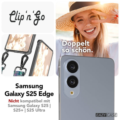 Samsung Galaxy S25 Edge Handykette mit MagSafe Hülle und Boho Band 