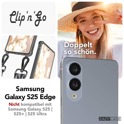Samsung Galaxy S25 Edge Handykette mit MagSafe Hülle und Boho Band 