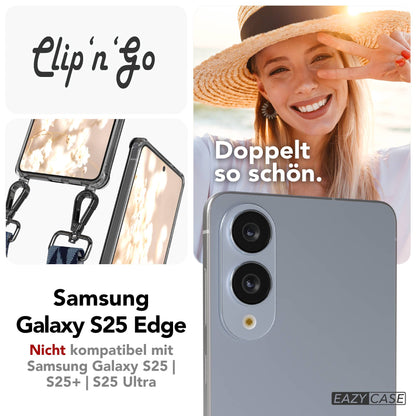 Samsung Galaxy S25 Edge Handykette mit MagSafe Hülle und Boho Band 