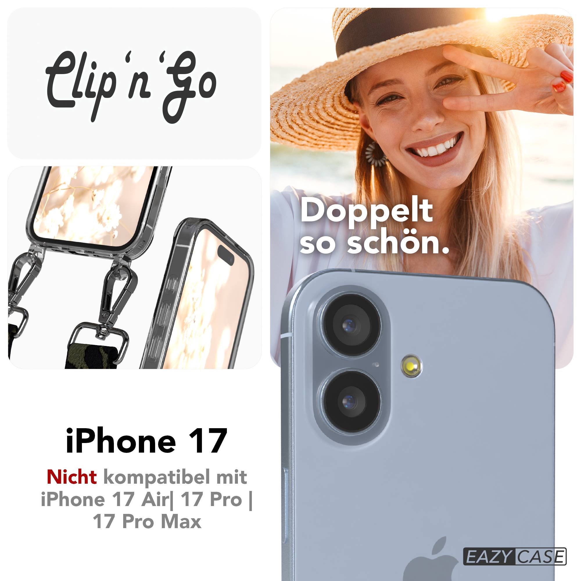 iPhone 17 MagSafe Handykette mit Boho Band verstellbar EAZY CASE 