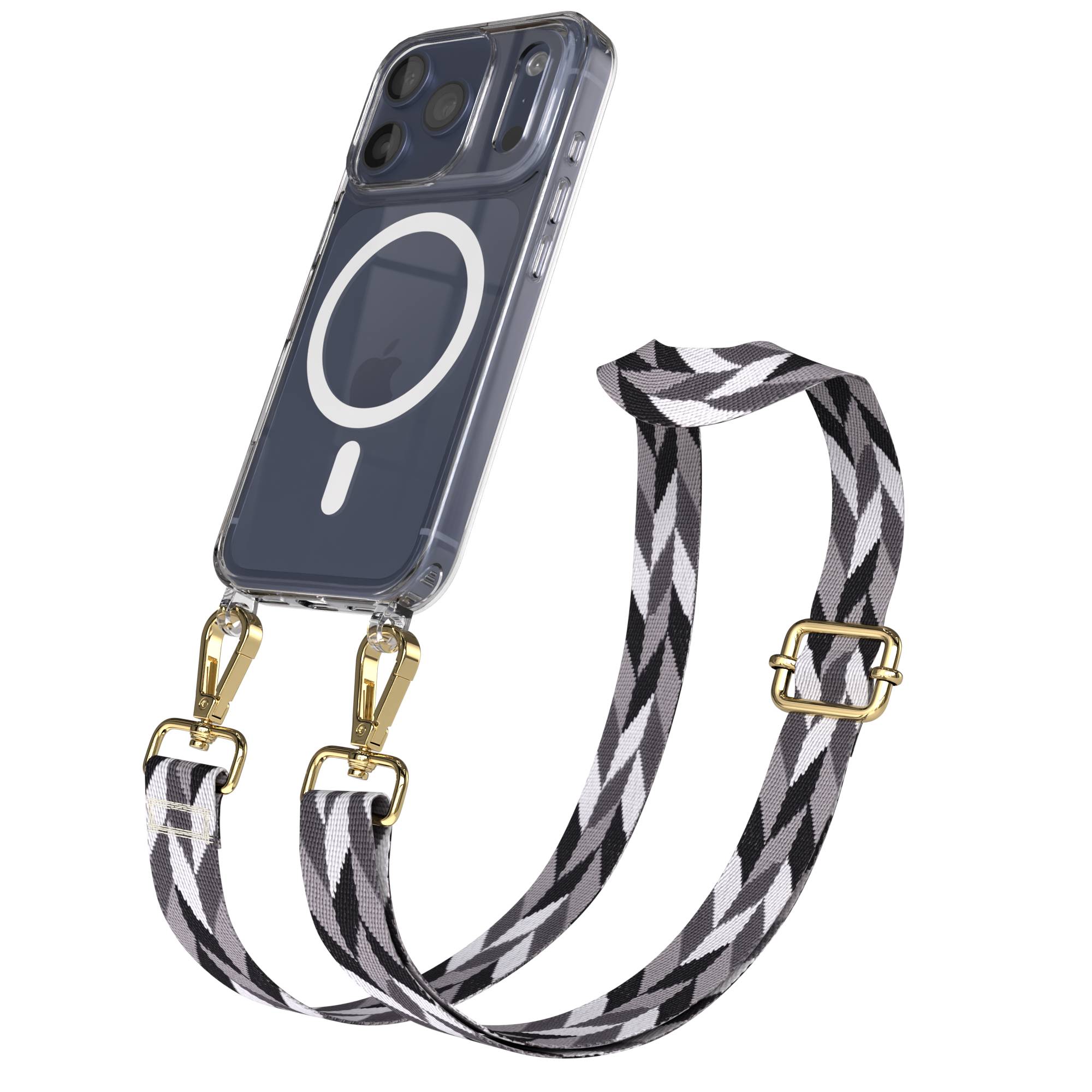 iPhone 17 Pro MagSafe Handykette mit verstellbarem Boho Band Tragekette 