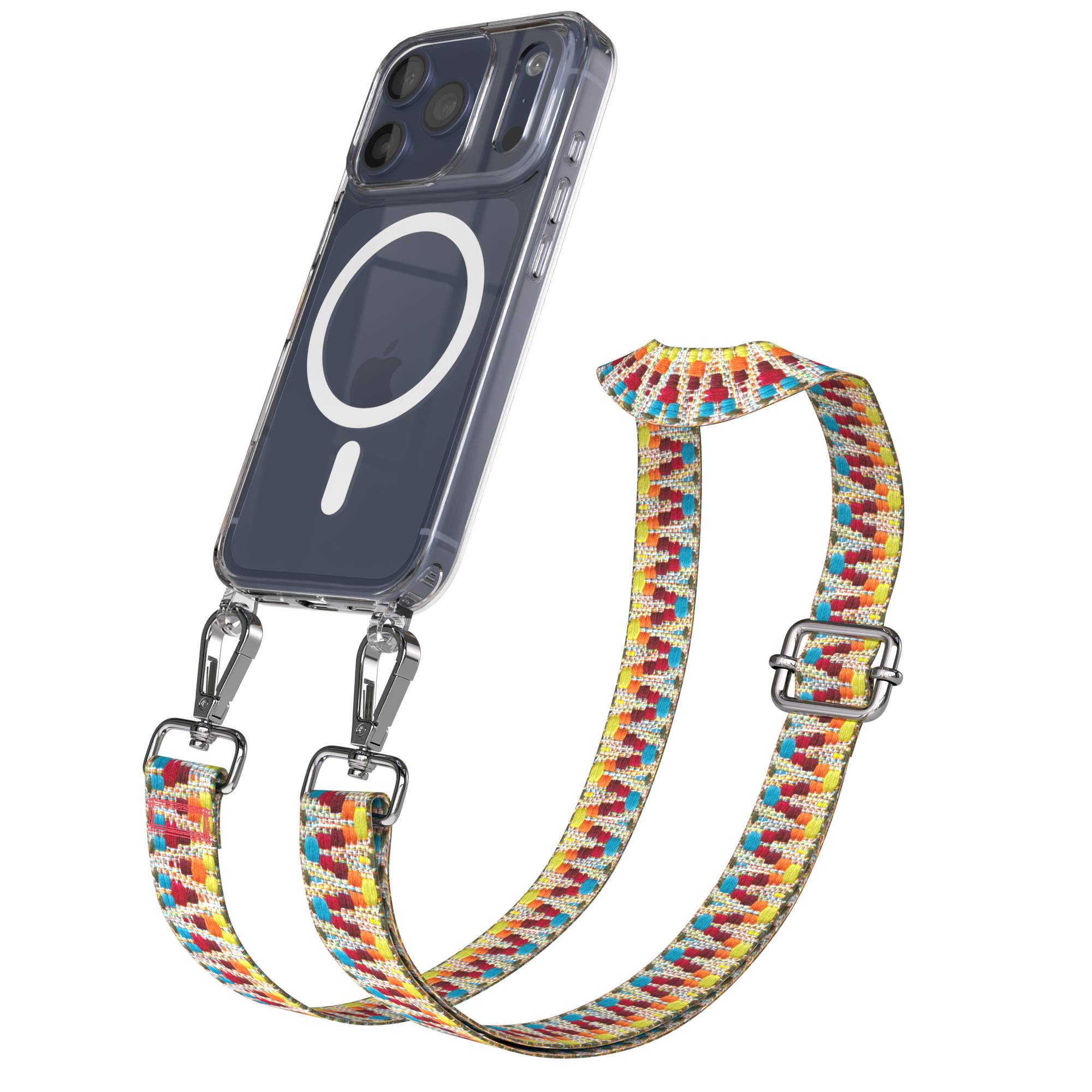 iPhone 17 Pro MagSafe Handykette mit verstellbarem Boho Band Tragekette 