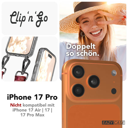 iPhone 17 Pro MagSafe Handykette mit verstellbarem Boho Band Tragekette 