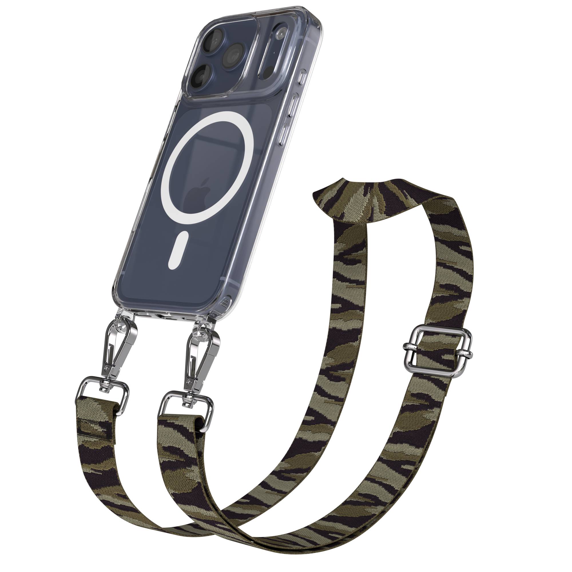 iPhone 17 Pro MagSafe Handykette mit verstellbarem Boho Band Tragekette 