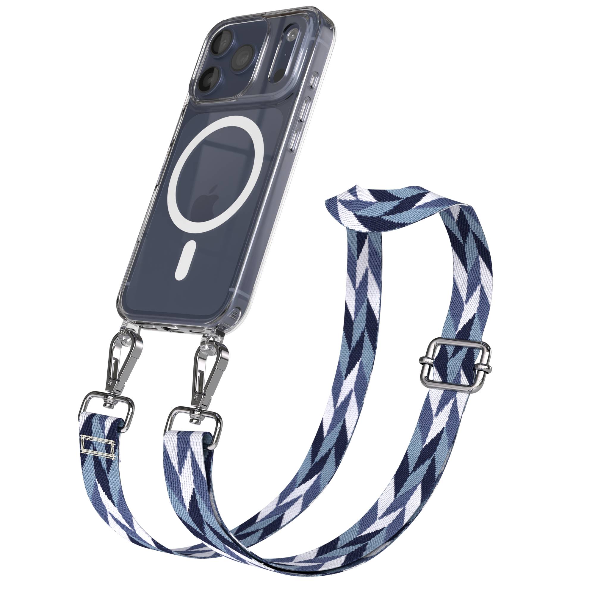 iPhone 17 Pro MagSafe Handykette mit verstellbarem Boho Band Tragekette 
