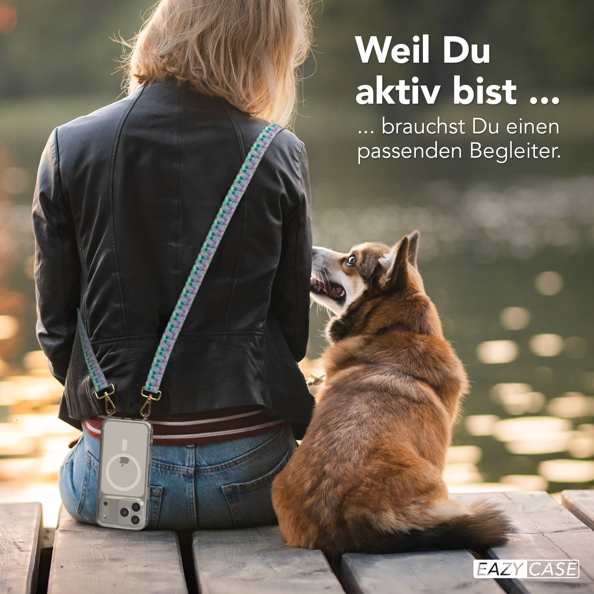 iPhone 17 Pro Max Handykette mit MagSafe und verstellbarem Boho Band 