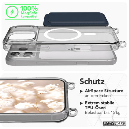 iPhone 17 Pro Max Handykette mit MagSafe und verstellbarem Boho Band 