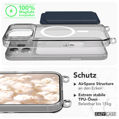 iPhone 17 Pro Max Handykette mit MagSafe und verstellbarem Boho Band 