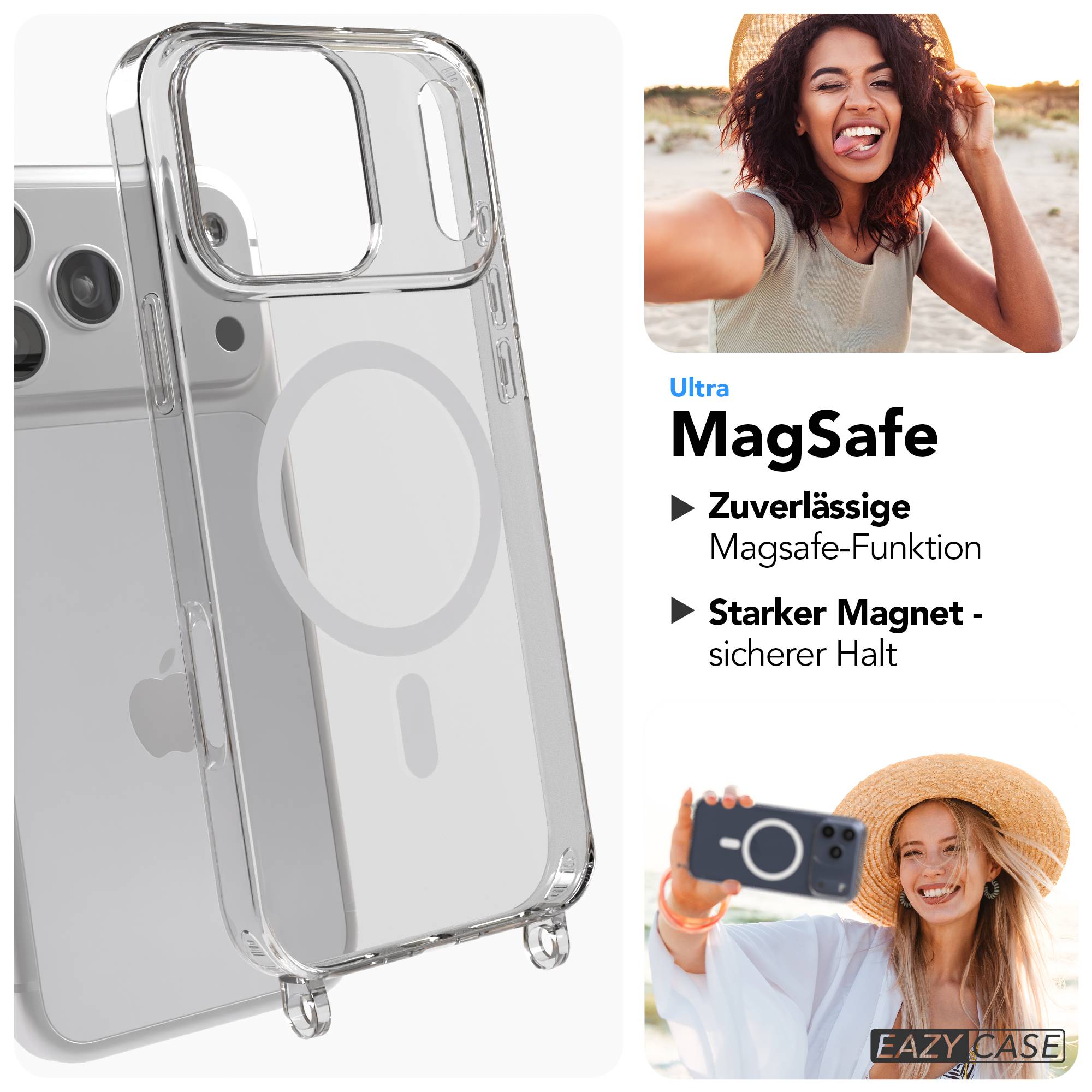 iPhone 17 Pro Max Handykette mit MagSafe und verstellbarem Boho Band 
