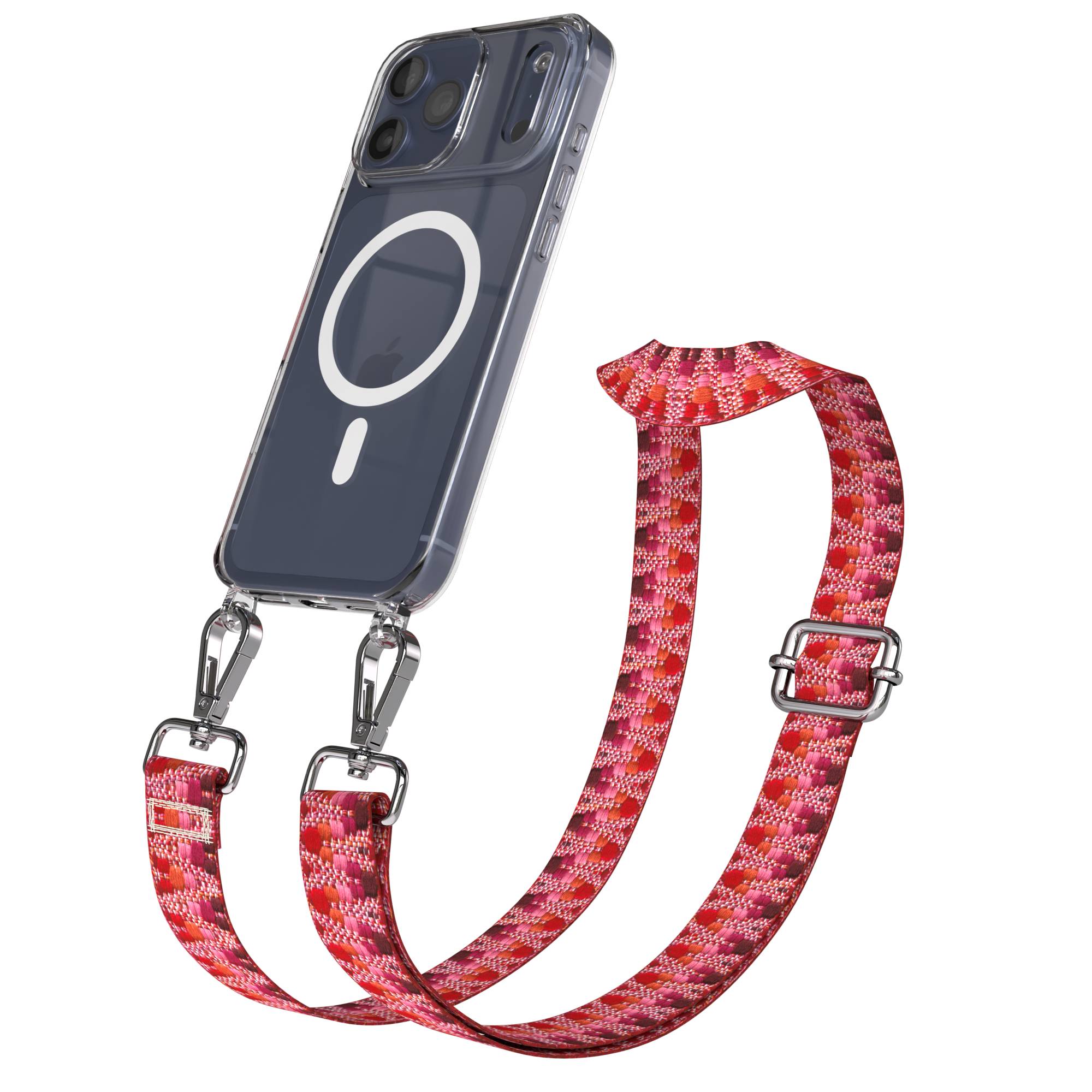 iPhone 17 Pro Max Handykette mit MagSafe und verstellbarem Boho Band 