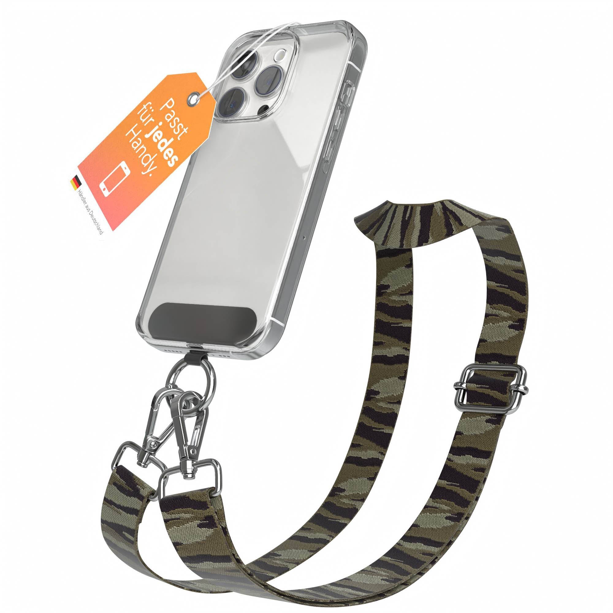 Universal Handykette mit verstellbarem Riemen und Karabinerhaken EAZY CASE 