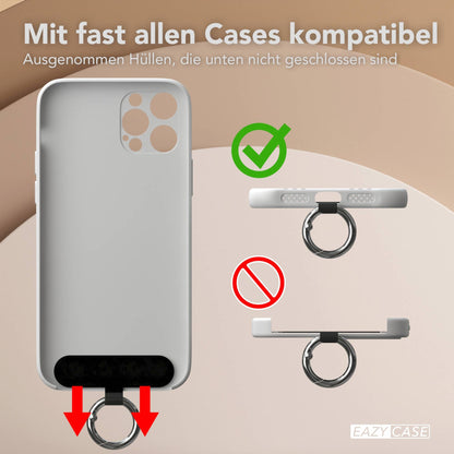 Universal Handykette mit verstellbarem Riemen und Karabinerhaken EAZY CASE 