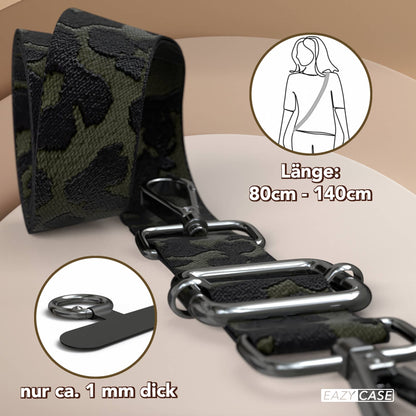 Universal Handykette mit verstellbarem Riemen und Karabinerhaken EAZY CASE 